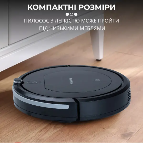 Робот-пылесос Sokany SK-13017 с пультом ДУ Черный - фото 11