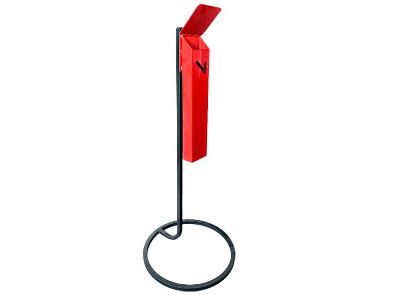 Урна-пепельница Kompred OL058/4 уличная на ножке 300х300х900 мм