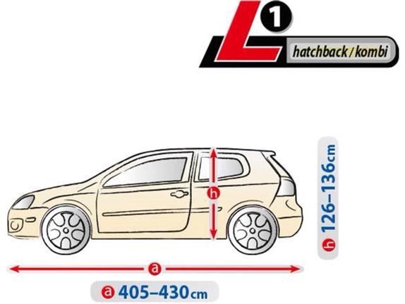 Тент на машину хетчбек 405-430х136x148 см L1 Optima Garage Hatchback/Kombi Kegel 5-4315-241-2092 - фото 5