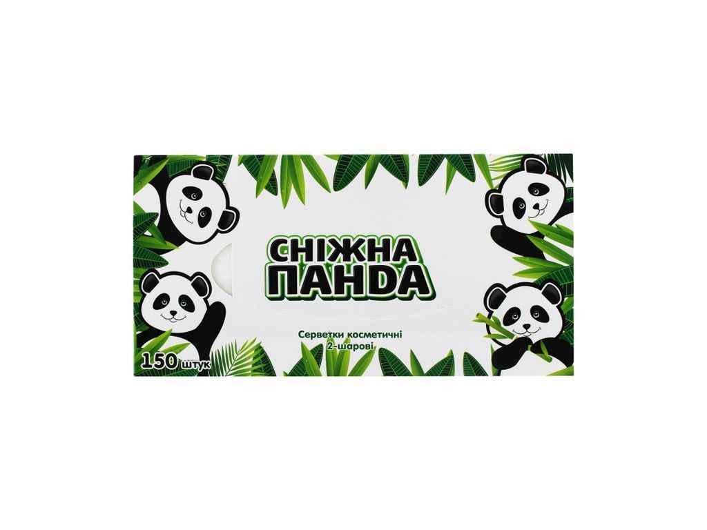 Салфетки косметические Снежная панда пенал 150 шт. (843057)