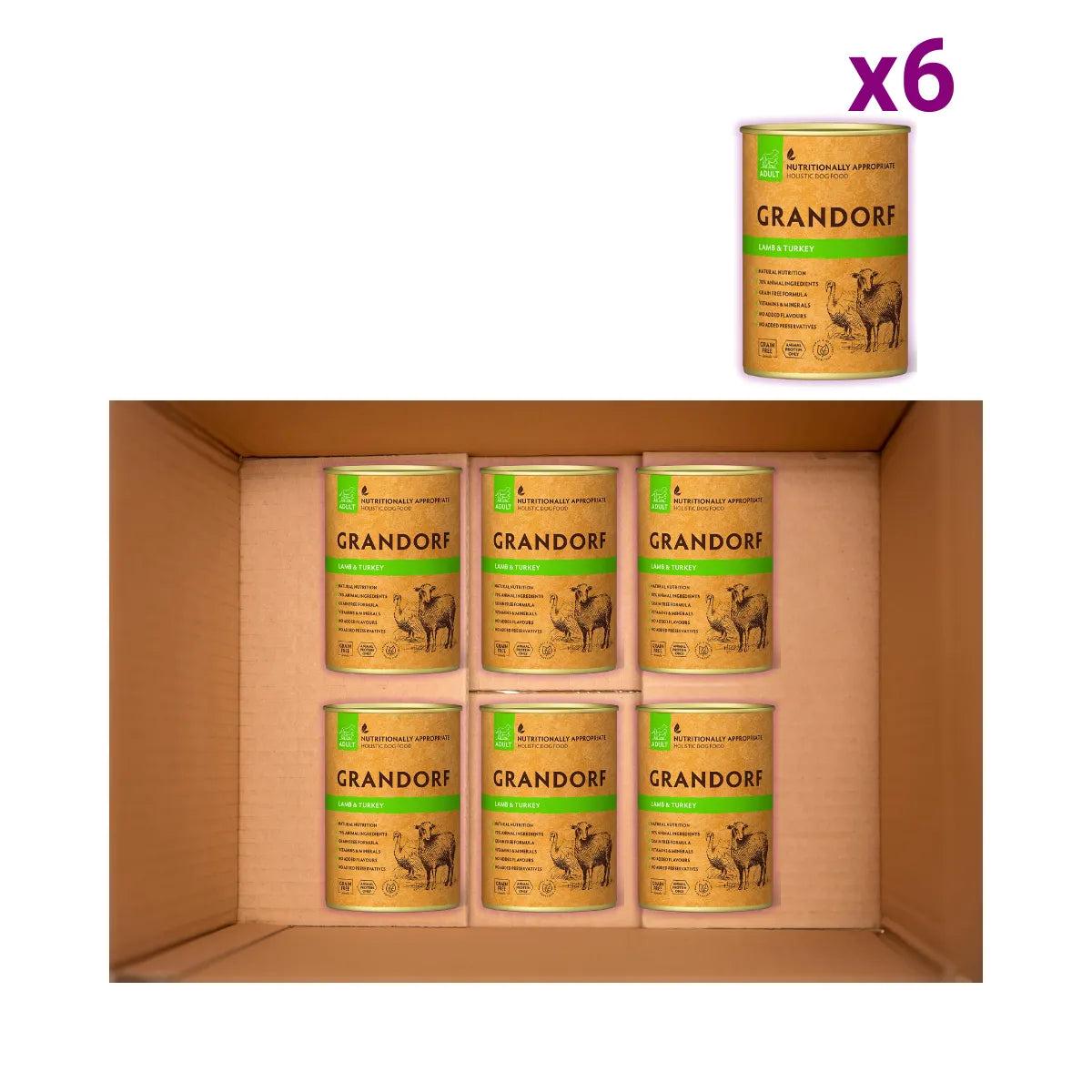 Корм вологий для собак Grandorf Ягня та індичка для дорослих собак усіх порід 400 г х 6 шт. (PGDW99401) - фото 2 Корм вологий для собак Grandorf Ягня та індичка для дорослих собак усіх порід 400 г х 6 шт. (PGDW99401) - фото 2