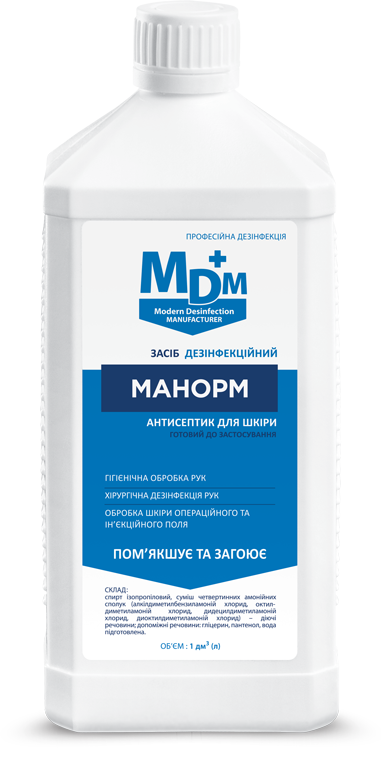 Дезинфекційний засіб MDM Манорм 1 л (3819)