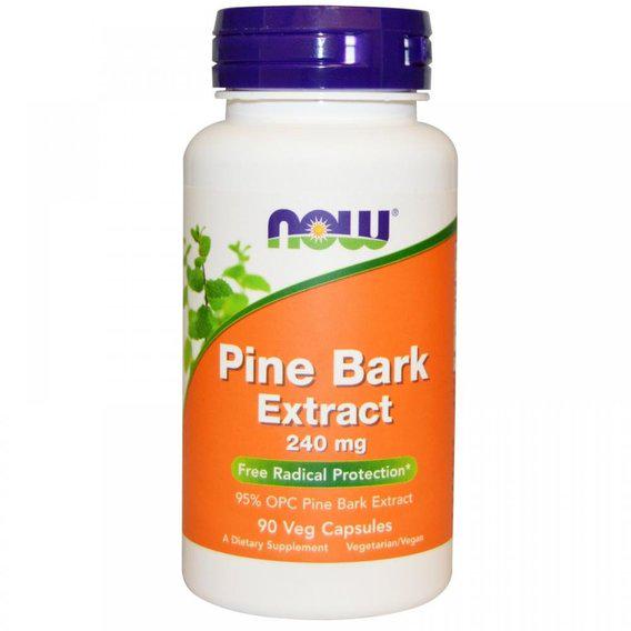 Пікногенол NOW Foods Pine Bark Extract 240 мг 90 Veg Caps