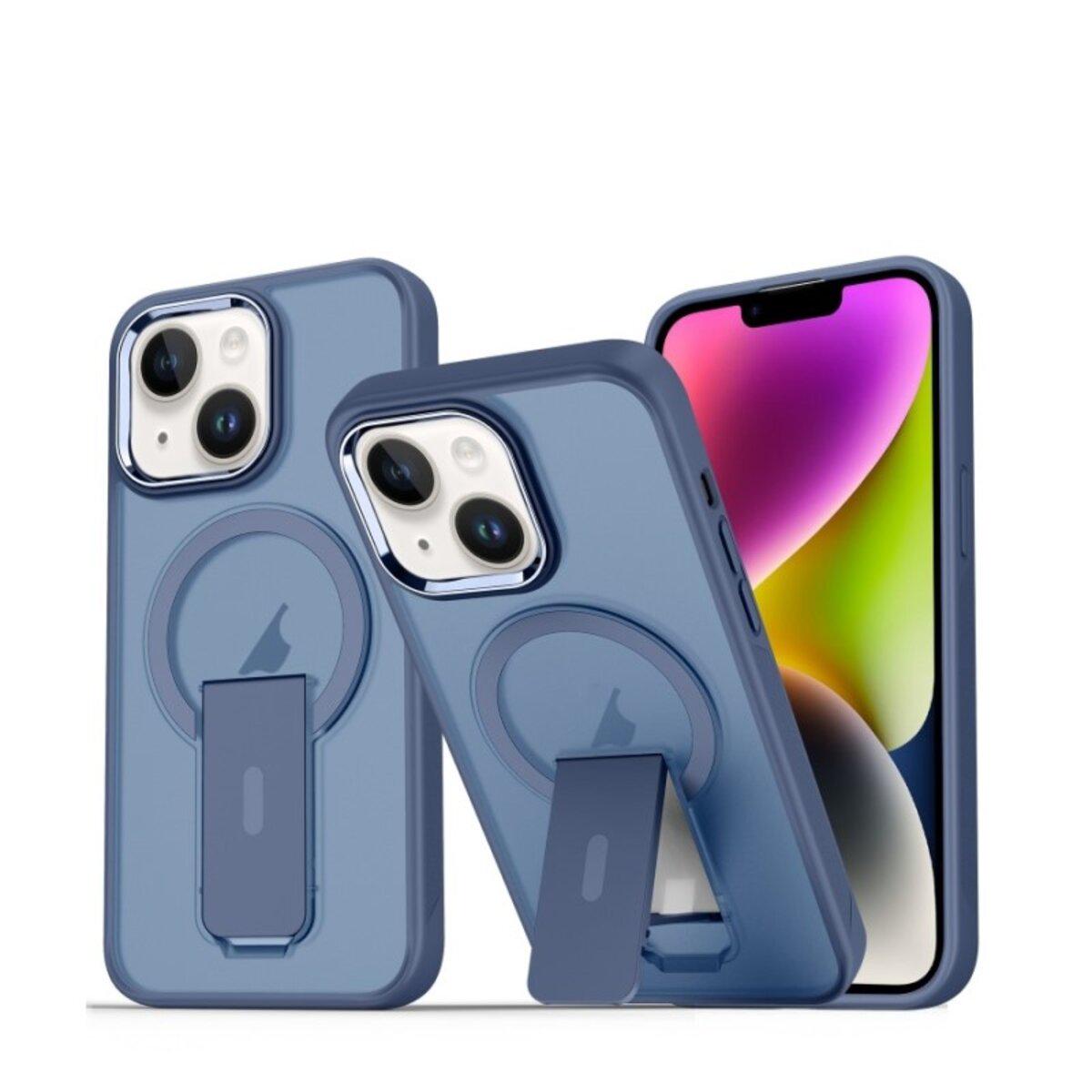 Противоударный чехол с подставкой Cosmic Magnetic Stand for Apple iPhone 14 Blue