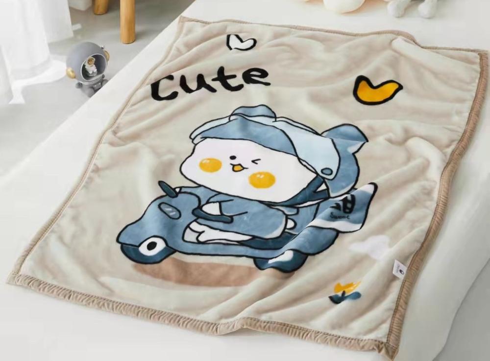Плед детский Cotton home Cute 110х140 см двойной елсофт СН-1282-50-2 Пудрово-золотой в(DR0140 см69)