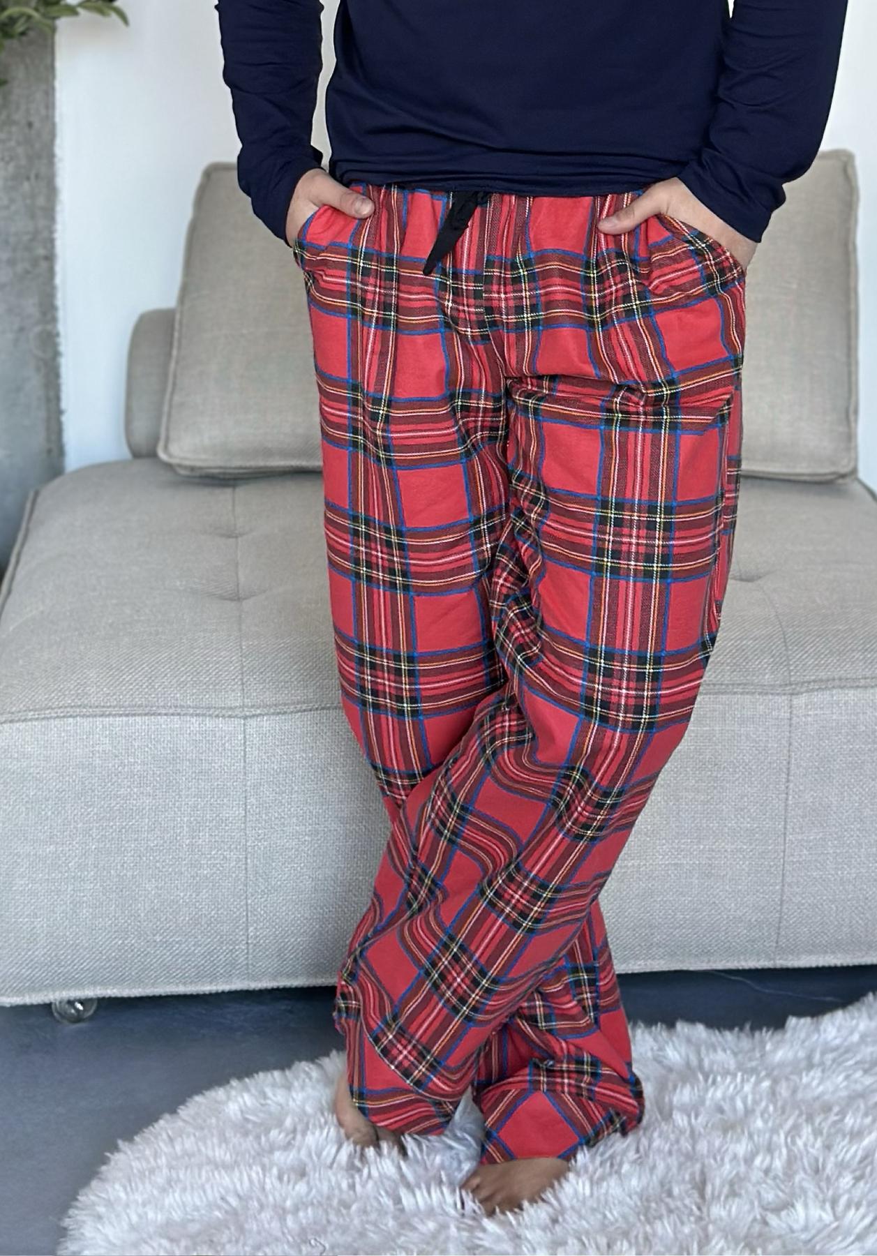 Штани чоловічі COSY Navera клітина L Червоно-синій (FN01)