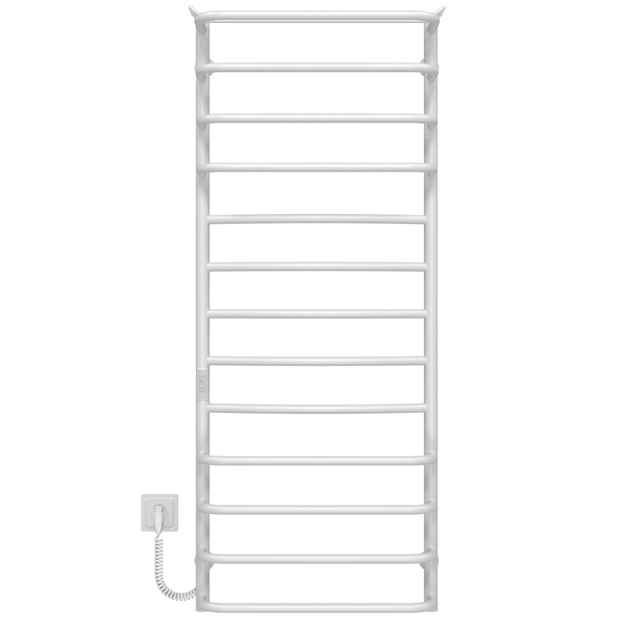 Полотенцесушитель электрический Deffi Юность П13 WD03 левое подключение нержавеющая сталь 500х1300 мм Белый (C.YU.130.50.13.E.W.L.3)