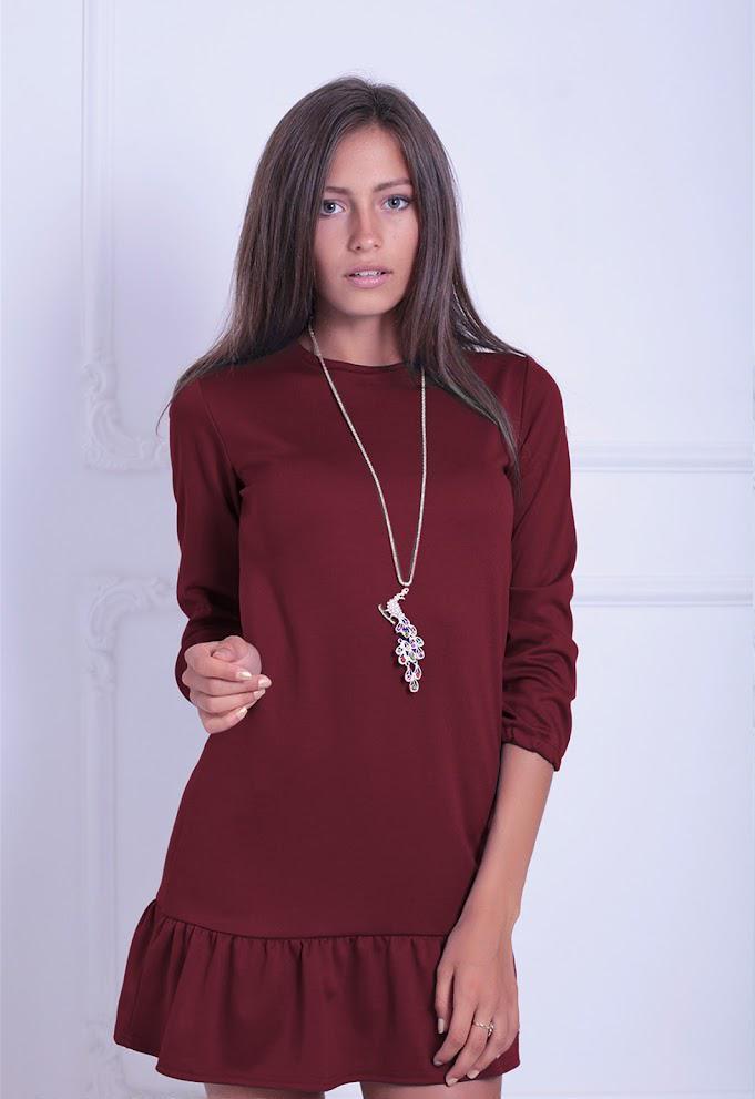 Платье женское Podium Bombay 13991-BORDO XL Бордовый