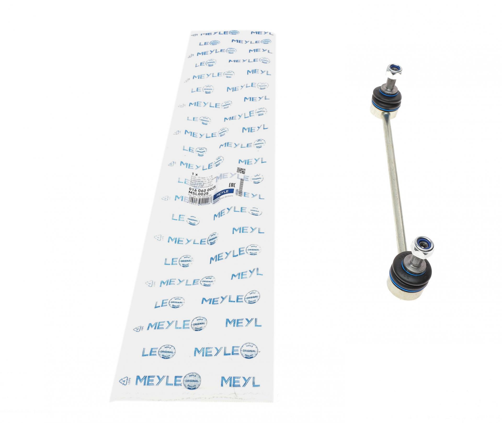 Тяга стабілізатора переднього Mercedes A-class W169 04-12/B-class W245 05-11 L=244mm - 016 060 0025 MEYLE