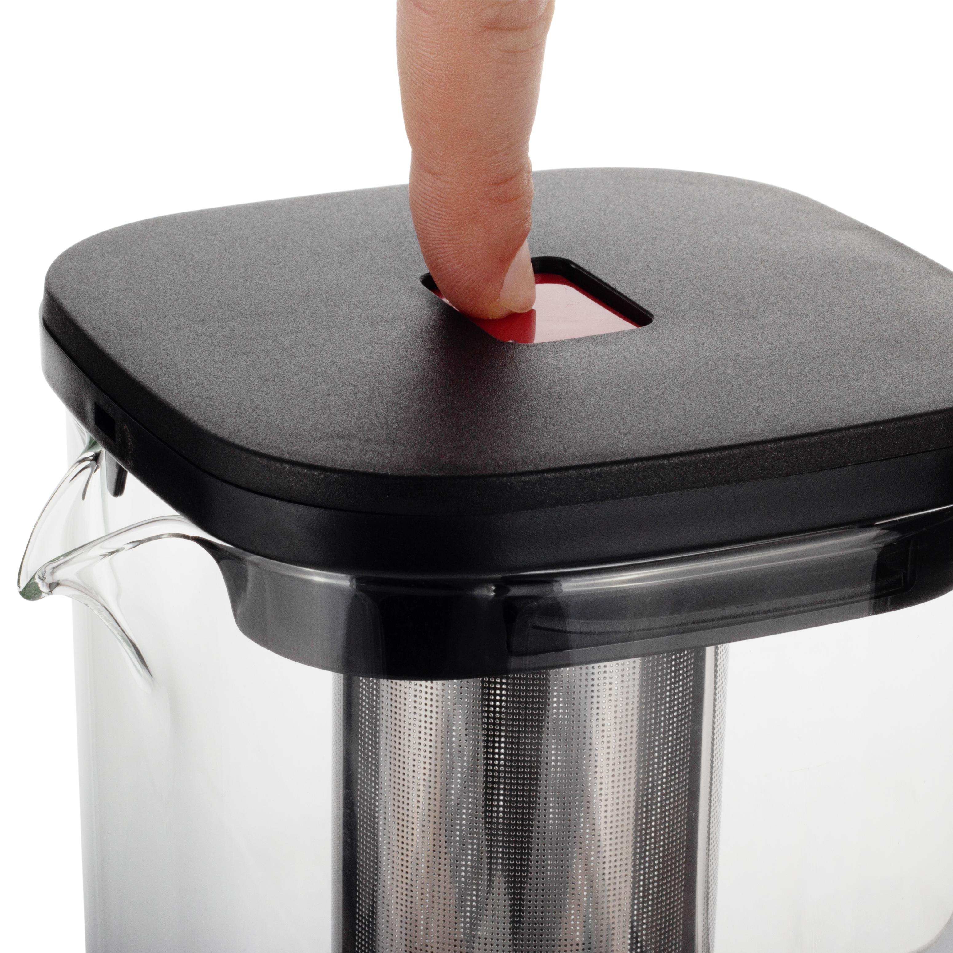 Заварочный чайник со съемным ситечком Ofenbach KM-100612М из термостойкого стекла 1000 мл Прозрачный (150-84-100612М) - фото 16 Заварочный чайник со съемным ситечком Ofenbach KM-100612М из термостойкого стекла 1000 мл Прозрачный (150-84-100612М) - фото 16