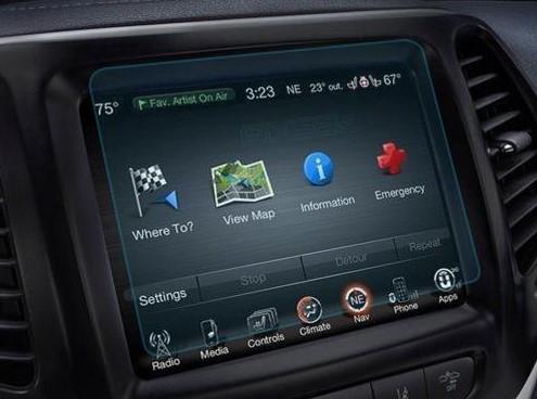 Защитное стекло Pixsel гибридное матовое на монитор Jeep CHEROKEE KL 8,1" 2015