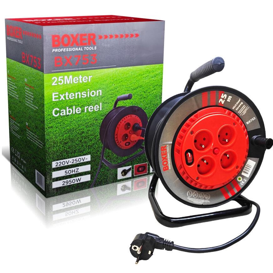 Удлинитель на катушке 4 розетки 3000 Вт 3x2,5 Мм² 25 м (b25) - фото 6 Удлинитель на катушке 4 розетки 3000 Вт 3x2,5 Мм² 25 м (b25) - фото 6