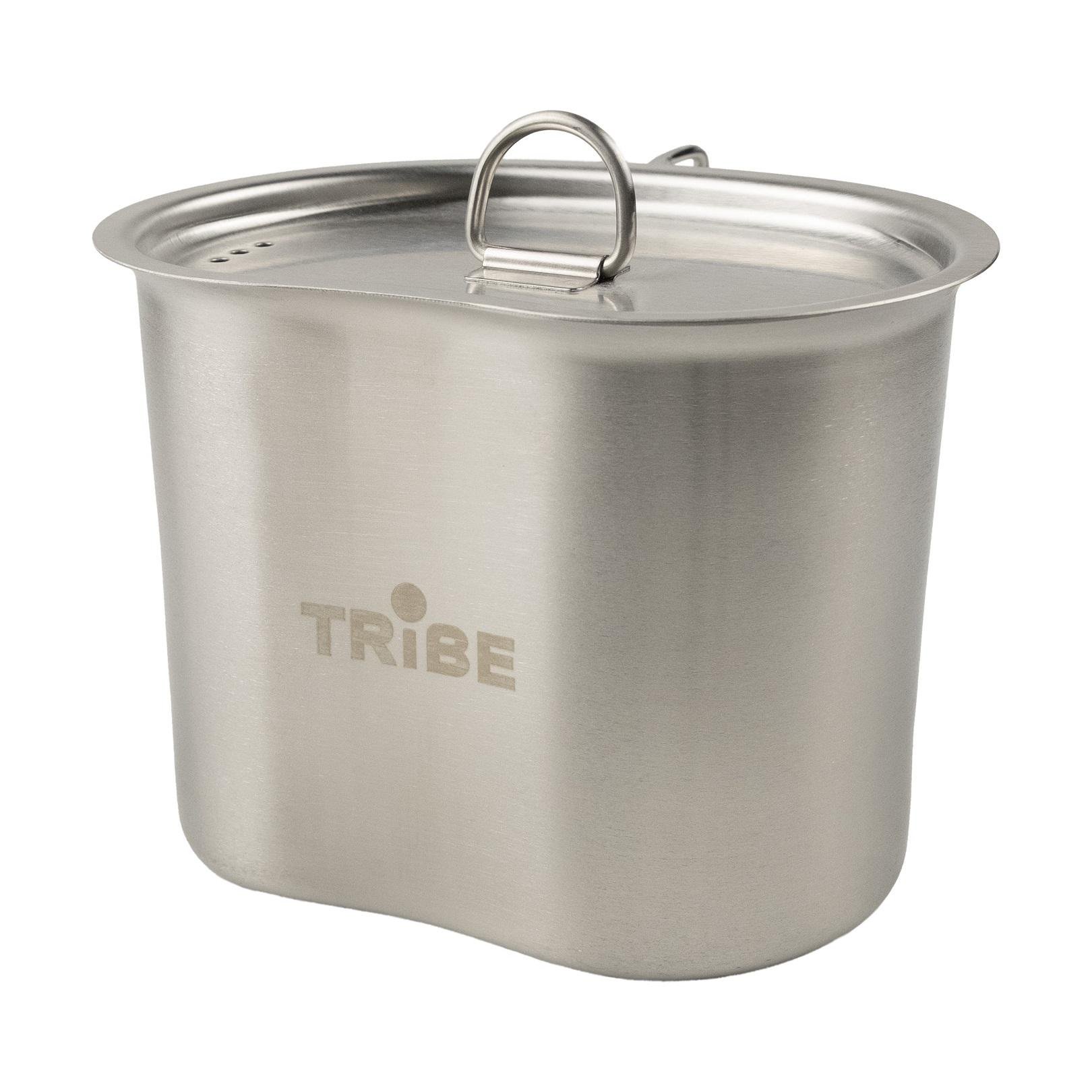 Котелок туристический Tribe Scout из нержавеющей стали 0,7 л (T-FH-0011-metal) - фото 1 Котелок туристический Tribe Scout из нержавеющей стали 0,7 л (T-FH-0011-metal) - фото 1