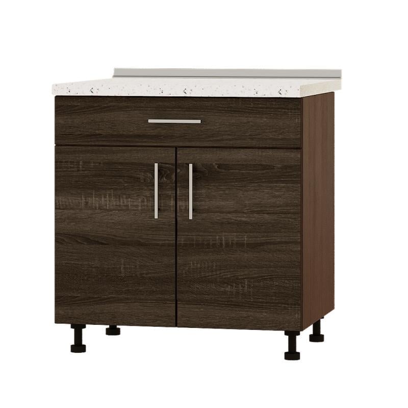 Модуль кухонный нижний с ящиком Эверест Оптима Н75-800 без столешницы 80х47х82 см Дуб трюфель (DTM-3551)