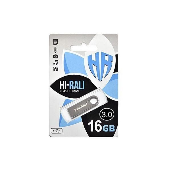 Флешка Hi-Rali USB 3.0 16GB Shuttle Series Silver (HI-16GB3SHSL)