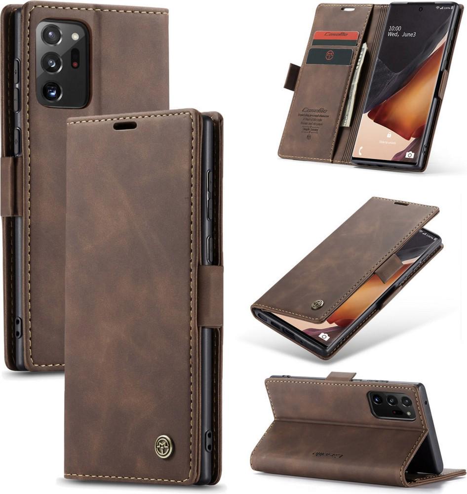 Чехол книжка с магнитом Samsung Galaxy Note20 Ultra N985 CaseMe Dark Brown (38343-05)