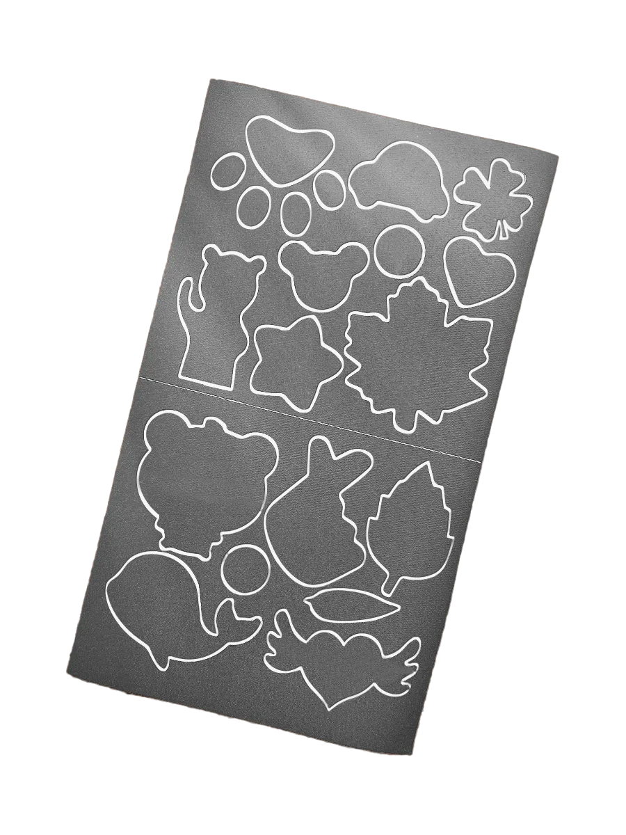 Набор заплаток для одежды самоклеящихся водоотталкивающих 16 шт. Светло-серый (24590091)