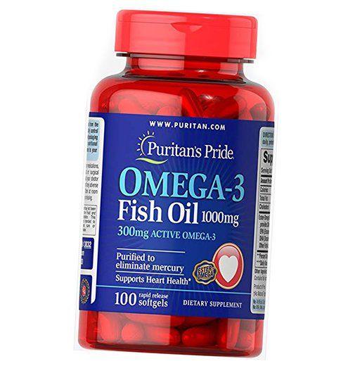 Омега 3 Puritan's Pride Omega-3 Fish Oil 1000 100 гел. капс. (67367007)