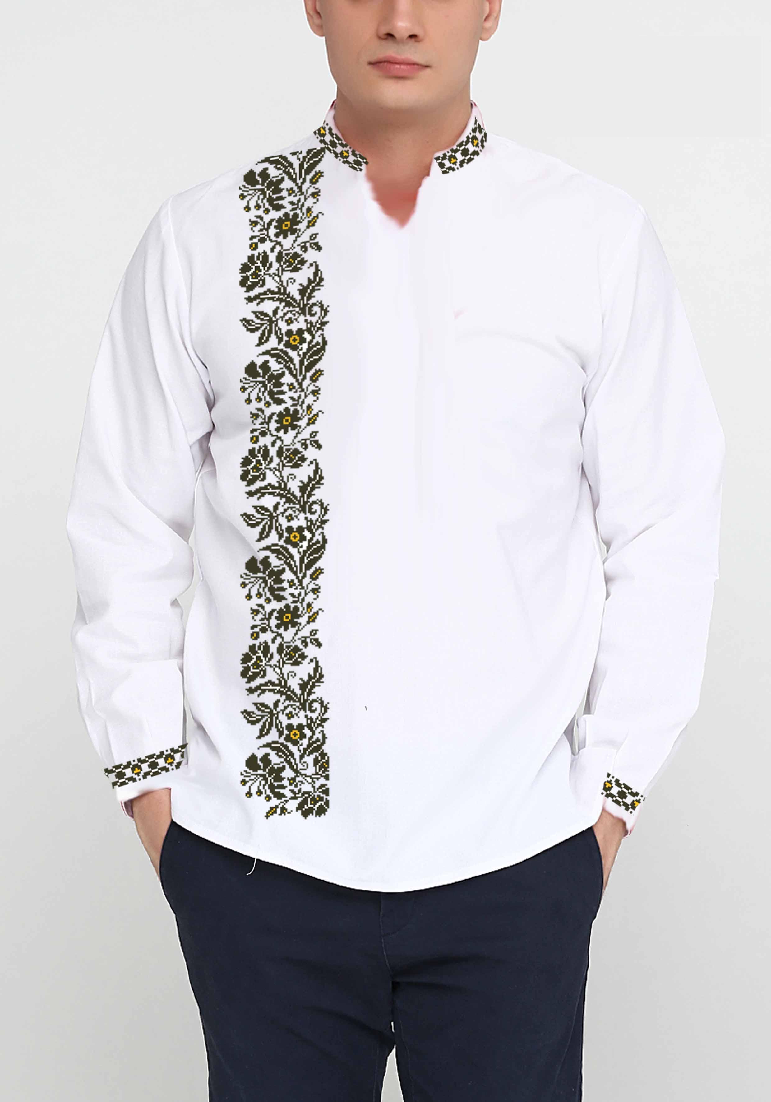 Заготовка для вишивки нитками або бісером сорочка СЧД-382 домоткане полотно Заготовка для вишивки нитками або бісером сорочка СЧД-382 домоткане полотно