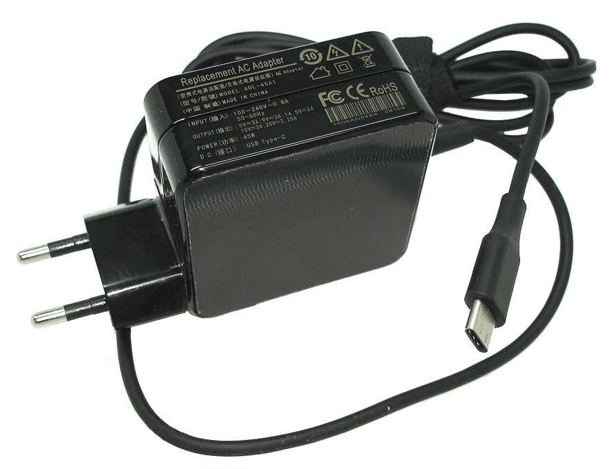 Блок живлення для ноутбука Acer Chromebook CP311-1HN 45W 5V 3A Type-C 5V/3A 9V/3A 15V/3A 20V/2,25A (typec45w-186)