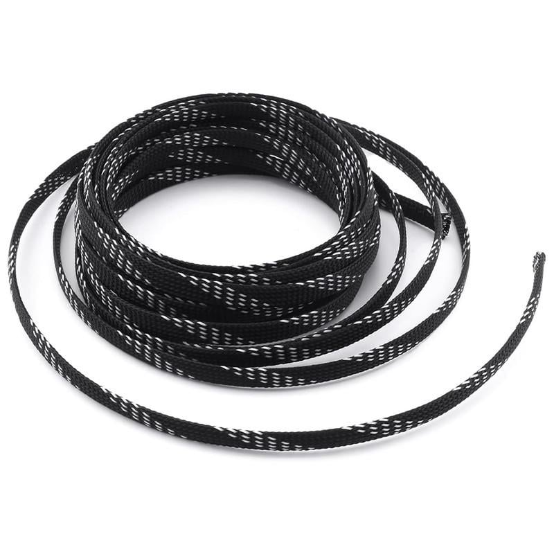 Оплетка кабельная Tactix с нейлона ⌀ 4 мм 1 м Черный/Серый (GTRPA-04-BS)