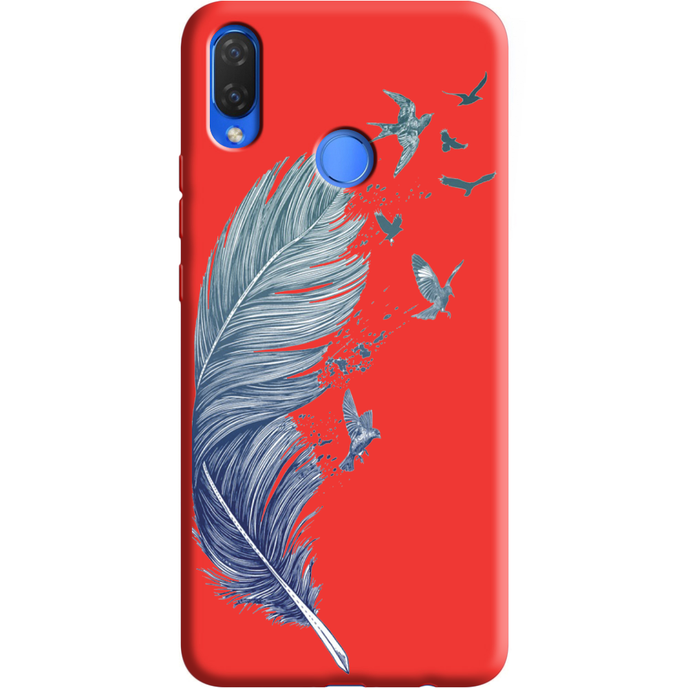Чехол Boxface Huawei P Smart Plus Feather Красный силикон (34912-cc38-36133)