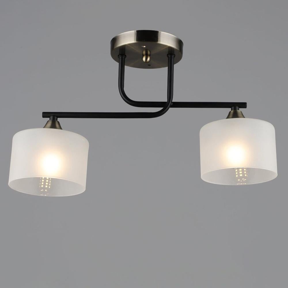 Потолочная люстра Light House SRS-20361/2 патрон E27 Черный/Бронза