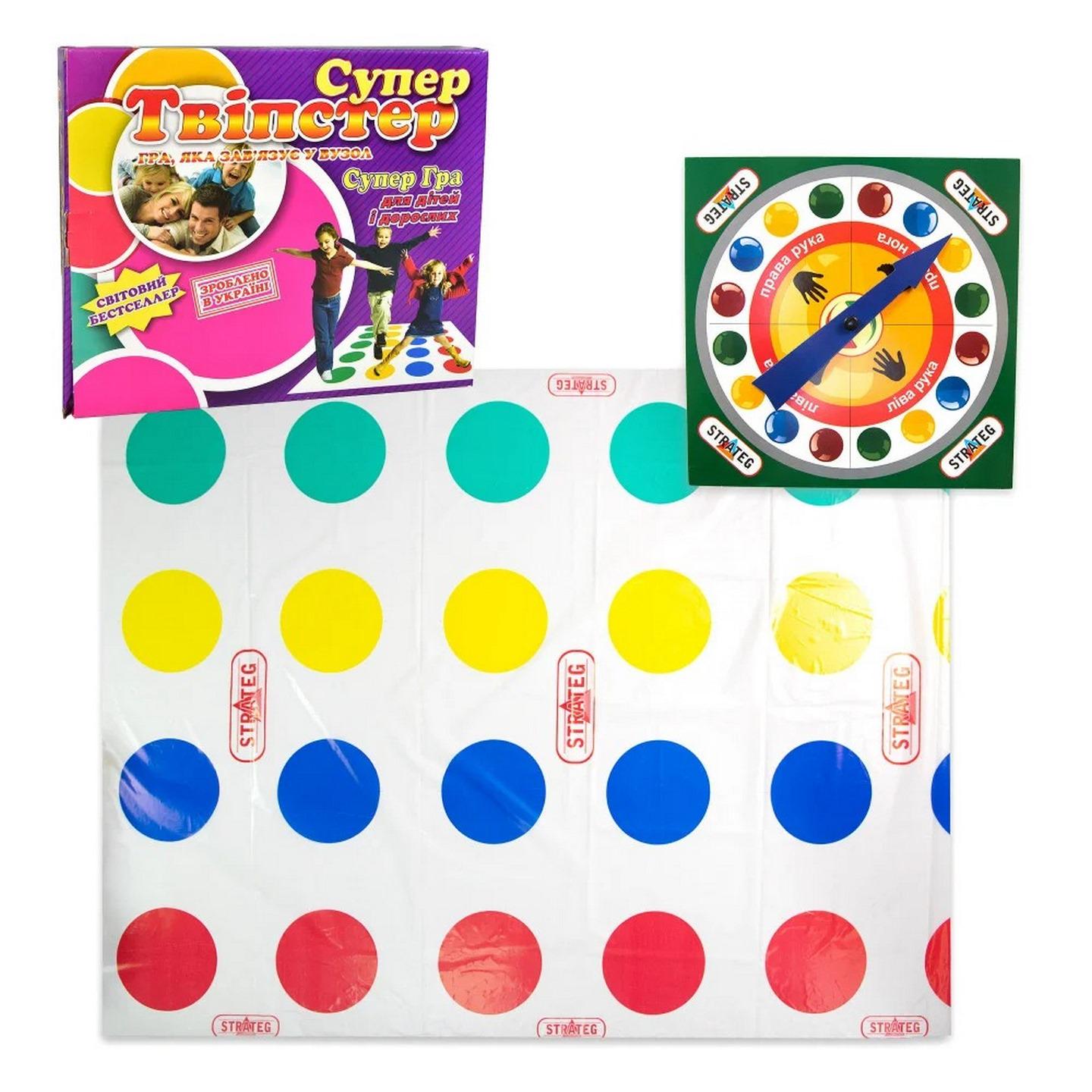 Настільна гра Strateg Супер Твістер Різнокольоровий (SR-113-N-624)
