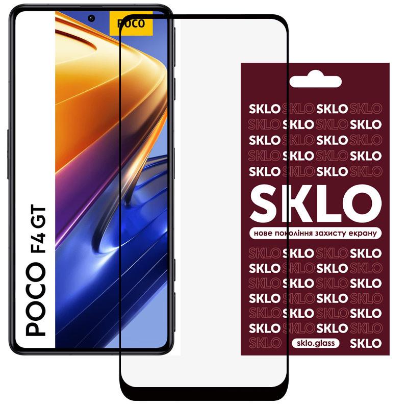 Захисне скло протиударне SKLO 3D full glue для Xiaomi Poco F4 GT Black (00000055005_1)