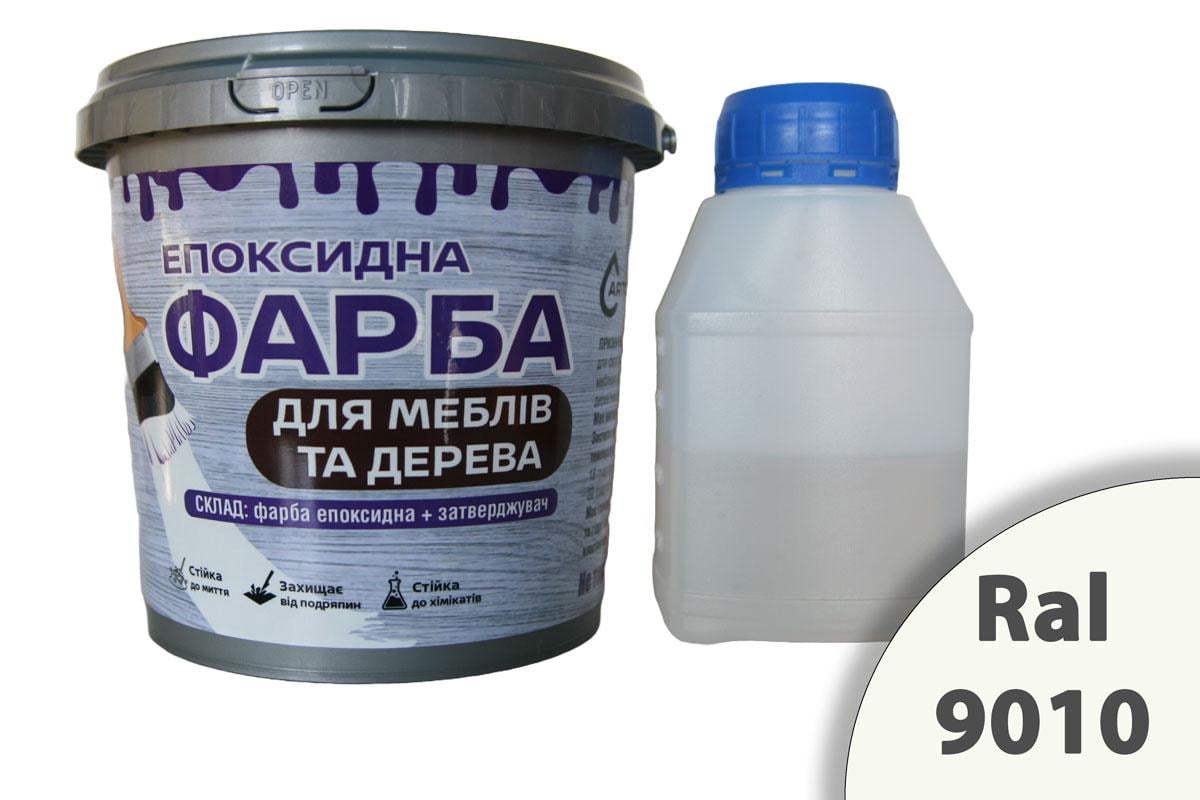 Краска для мебели и дерева эпоксидная ArtCraft двухкомпонентная А+В 1,5 кг Белый (artmb15) Краска для мебели и дерева эпоксидная ArtCraft двухкомпонентная А+В 1,5 кг Белый (artmb15)