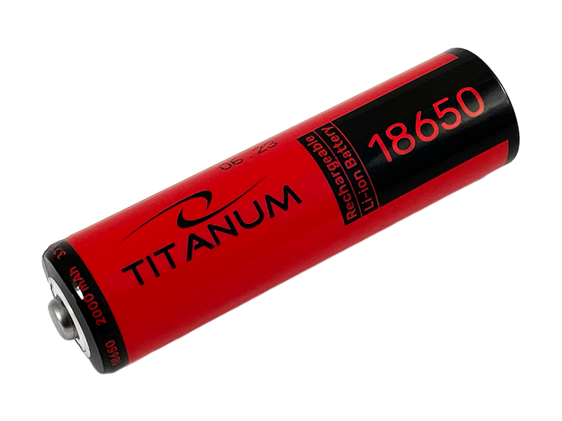Аккумулятор литий-ионный Titanum bulk/1 18650 без защиты 2000 mAh (7080)