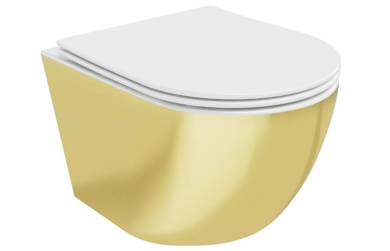 Унитаз подвесной Mexen LENA White/Gold (2619550348)