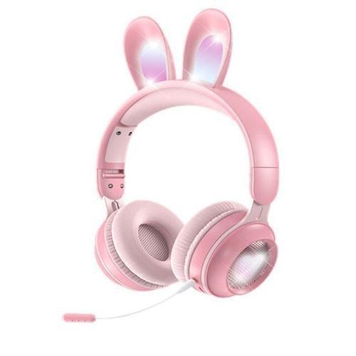 Наушники беспроводные Rabbit Ear KE-01 с LED подсветкой (01811-4)