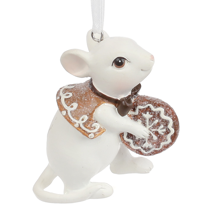 Фигурка новогодняя подвесная BonaDi Мышата с пряниками 2 (838-379)
