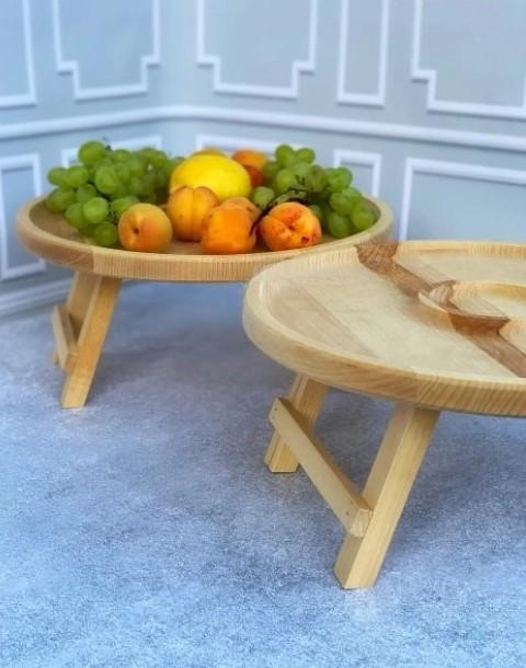 Столик сервировочный черешня/дуб 35х35х17 см (014ст) - фото 7 Столик сервировочный черешня/дуб 35х35х17 см (014ст) - фото 7