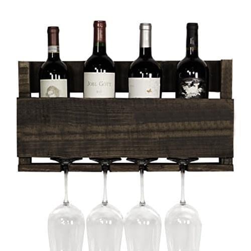 Полка для вина настенная из дерева Намиока Мокко (ПНК-027010)