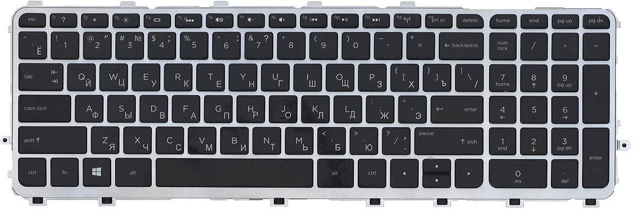 Клавіатура для ноутбука HP Envy TouchSmart 15-j053 з підсвічуванням клавіш матова (720244-251)