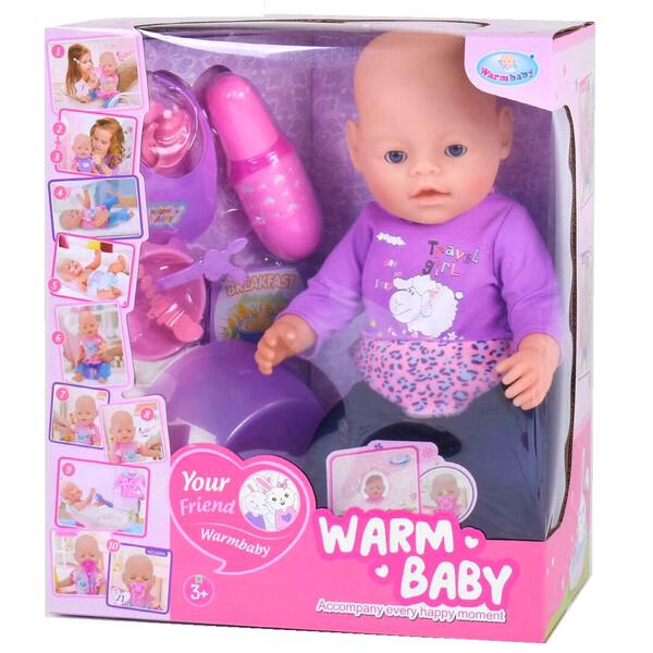 Пупс мальчик Warm Baby 40 см с аксессуарами (52144)