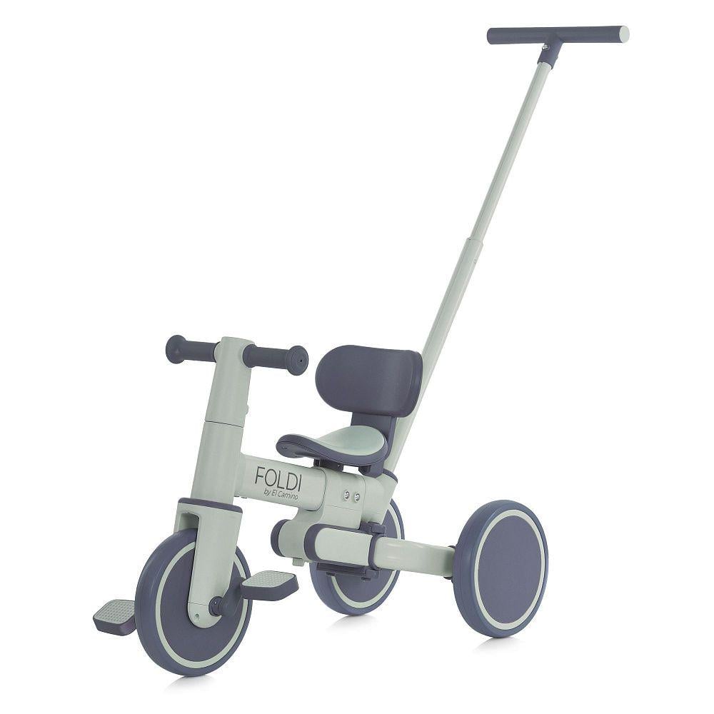 Велосипед триколісний El Camino Foldi з ручкою (ME 1202 Slate Green)