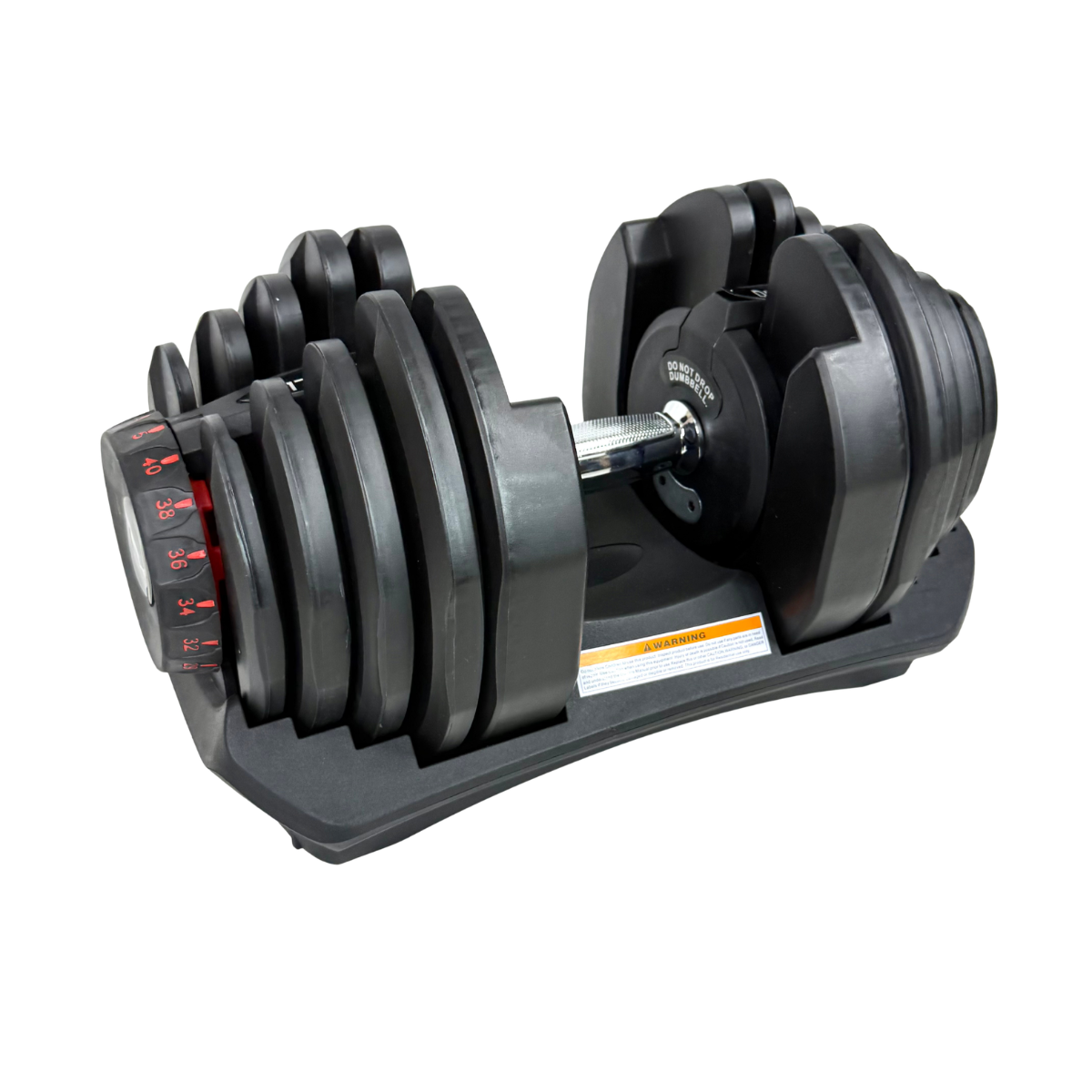 Гантеля регулируемая селекторная 5-40 кг с подставкой (RGTL-540-Black)