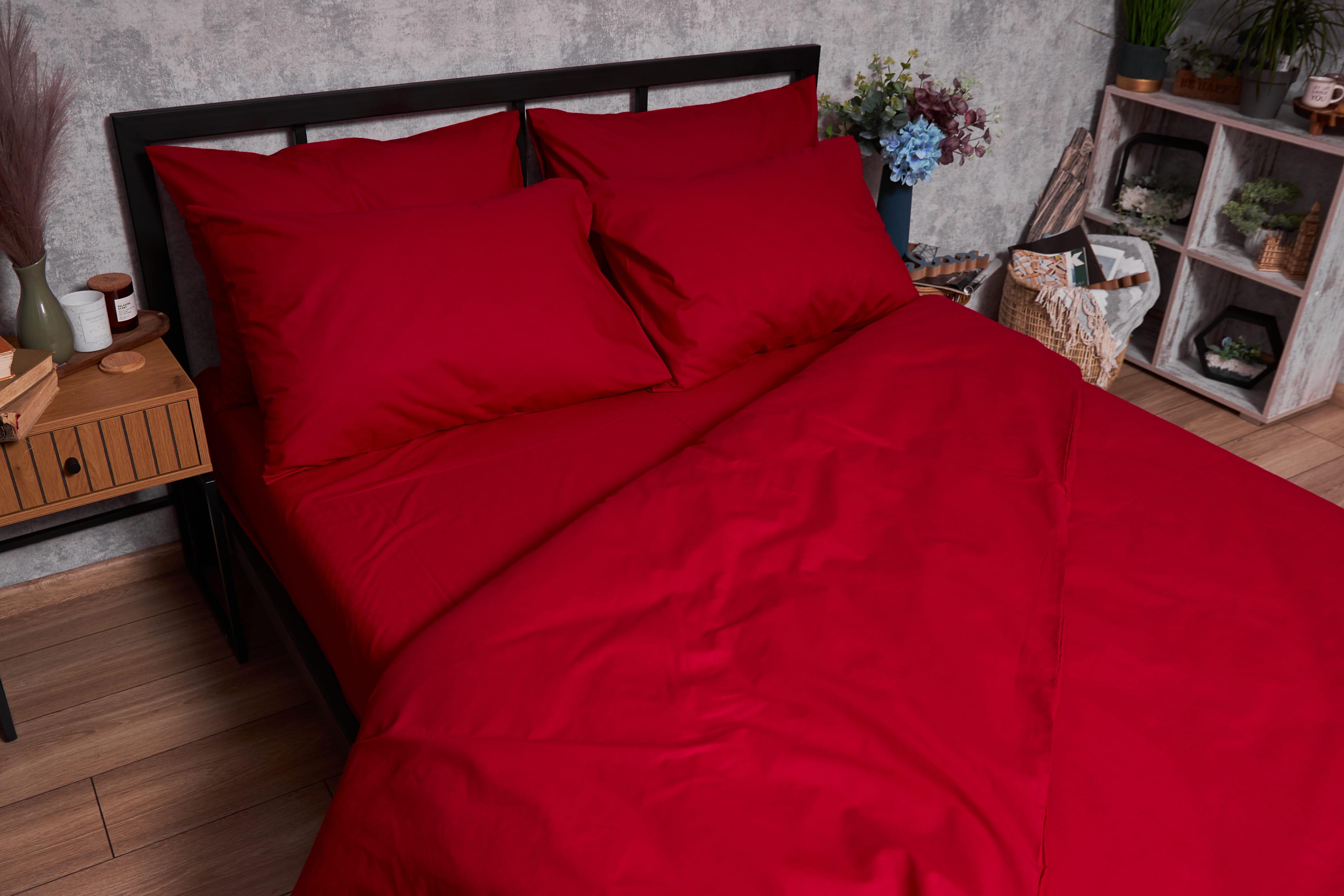 Комплект постельного белья Moon&Star Gold Люкс бязь двуспальный 175х210 см 50х70 см/2 шт. Cherry Red (MS-820003121) - фото 4