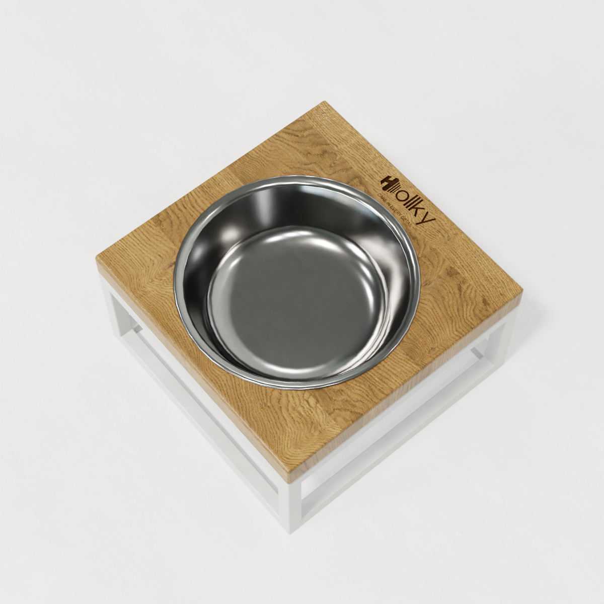 Миска на подставке для кошек и маленьких собак Hollky Base Solo S 0,45 л (S-18187-WHNT) - фото 6 Миска на подставке для кошек и маленьких собак Hollky Base Solo S 0,45 л (S-18187-WHNT) - фото 6