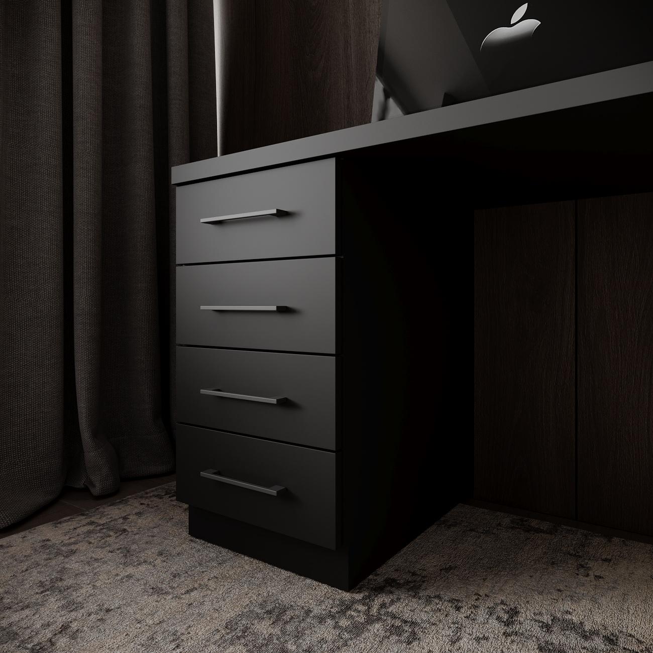 Компьютерный стол Mebellini Торонто лофт 1200x600x770 мм Черный (арт.SKEP1000-200) - фото 4 Компьютерный стол Mebellini Торонто лофт 1200x600x770 мм Черный (арт.SKEP1000-200) - фото 4