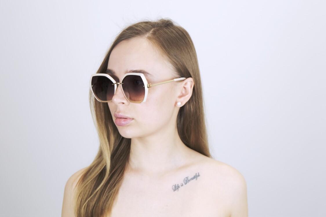 Очки женские солнцезащитные SunGlasses 1337-pink (o4ki-12588) - фото 5