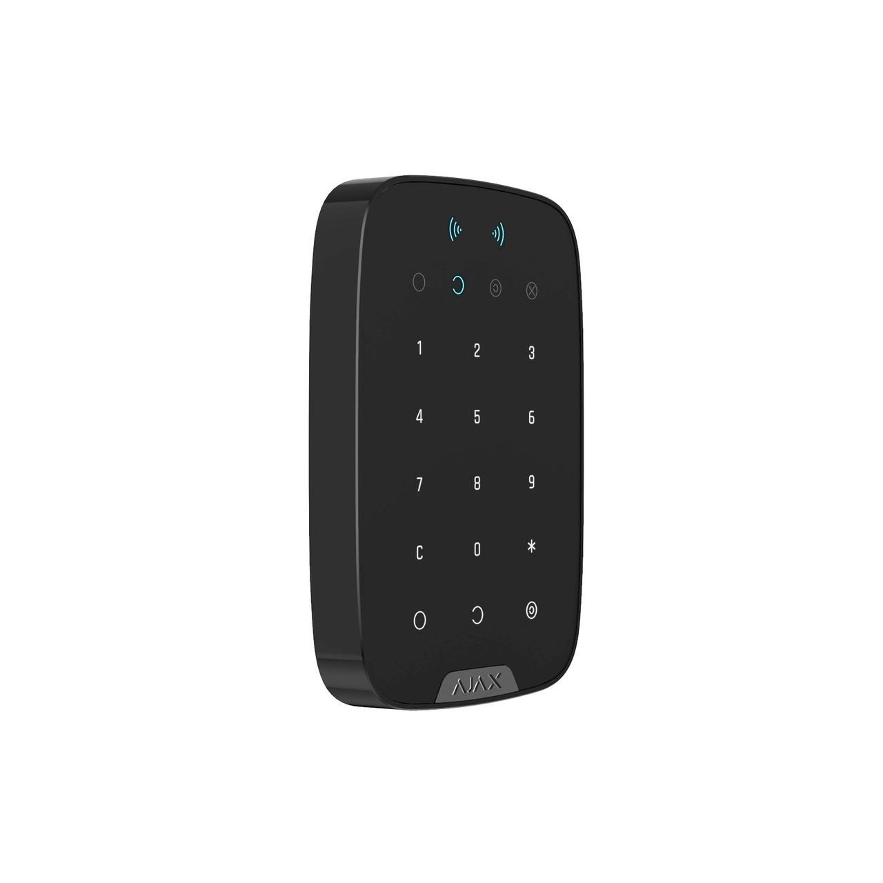 Клавиатура беспроводная сенсорная Ajax KeyPad Plus Черный - фото 2