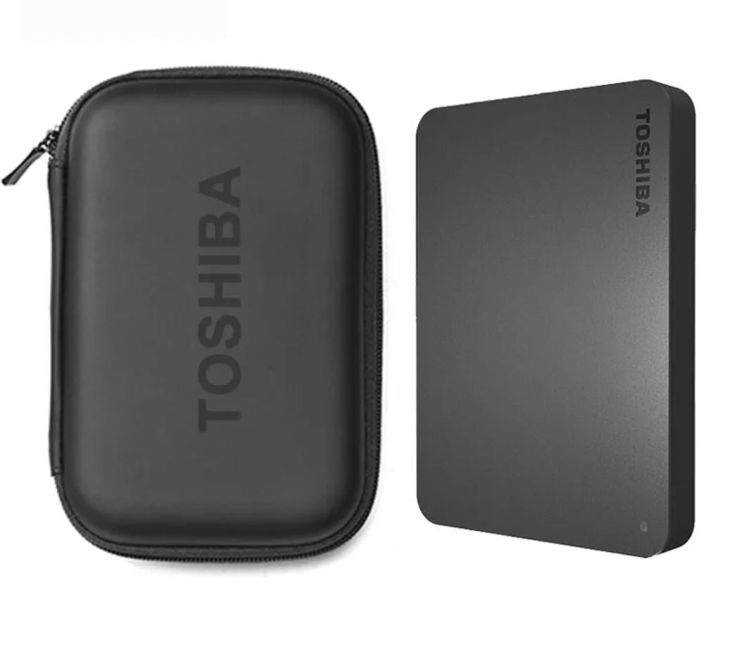 Жорсткий диск TOSHIBA Canvio A3 1TB USB 3.0 HDD Black та захисний кейс ПК Windows Mac OS Android 1 тб