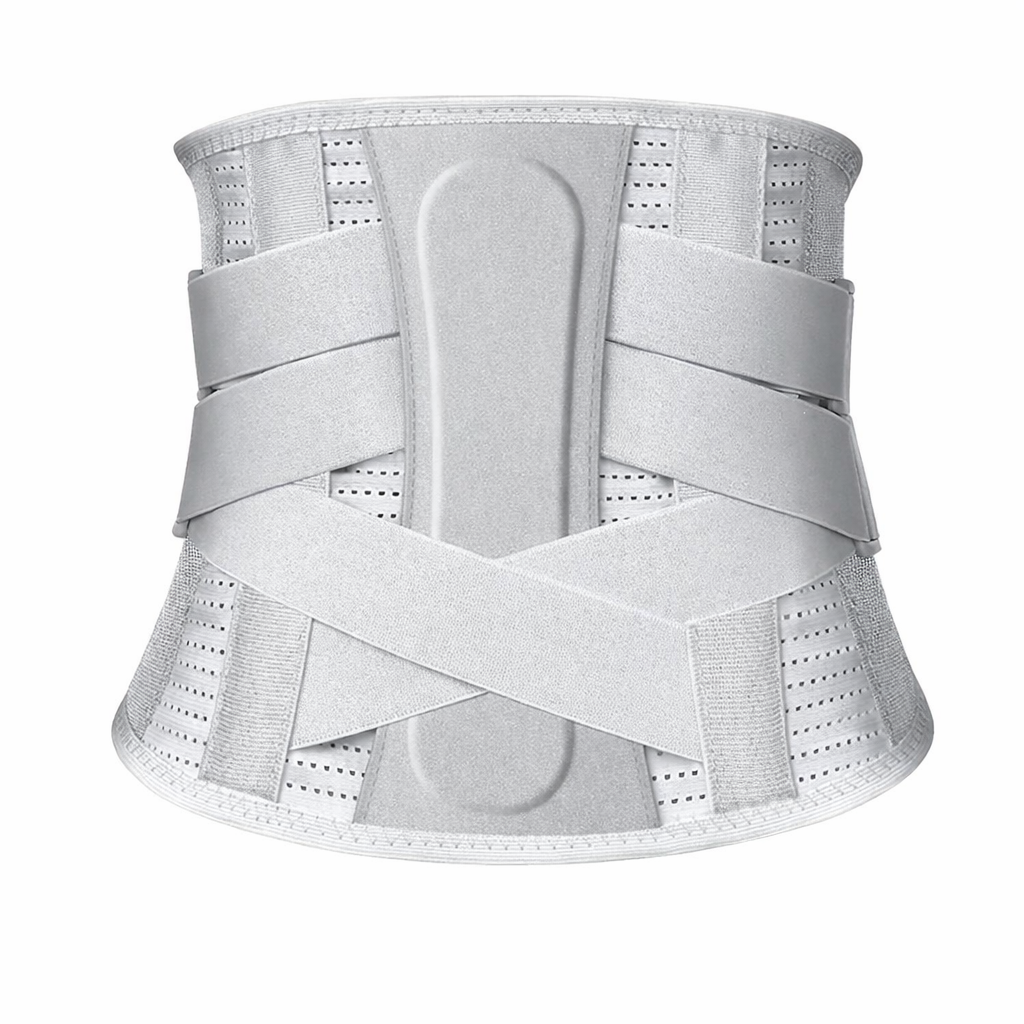 Корсет ортопедичний поясничний для спини з металевими ребрами жорсткості XXXL Сірий (2913329438)