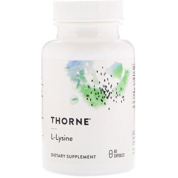 Амінокислота Лізін Thorne Research L-Lysine 60 Veg Caps