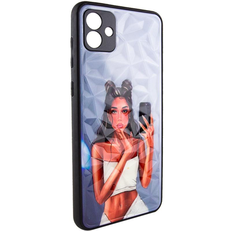 Противоударный TPU+PC чехол Prisma Ladies для Samsung Galaxy A05 Black in White