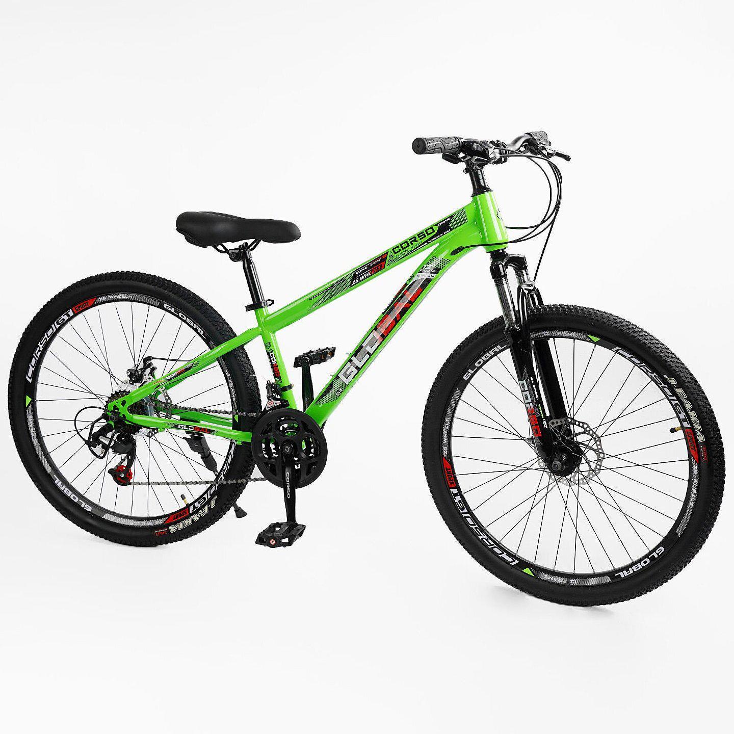 Велосипед горный Corso Global 26"/13" Зеленый (509998386) - фото 2 Велосипед горный Corso Global 26"/13" Зеленый (509998386) - фото 2